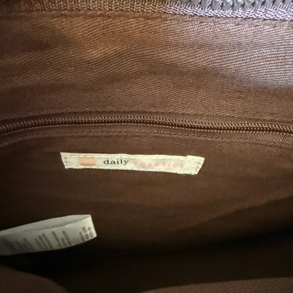 NWT Anthropologie Daily Practice Adjustable Woven Crossbody Bag Chocolate Brown - Picture 5 of 10